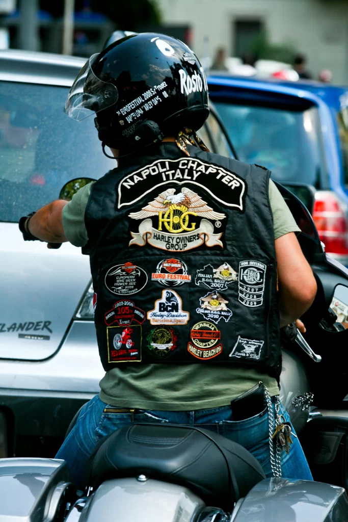 History of biker patches timeline from 1924 to 2026 showing evolution of motorcycle club patch culture