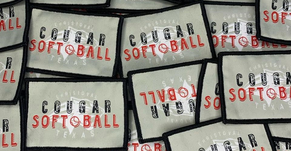 Cougar Softball Christoval Texas Patches Logo